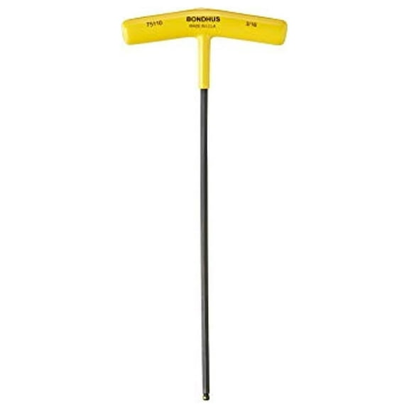 5/16" Hex Prohold Balldriver T-Handle Wrench, Protanium High Torque Steel With Proguard Finish, 11.4" Long - Bondhus USA