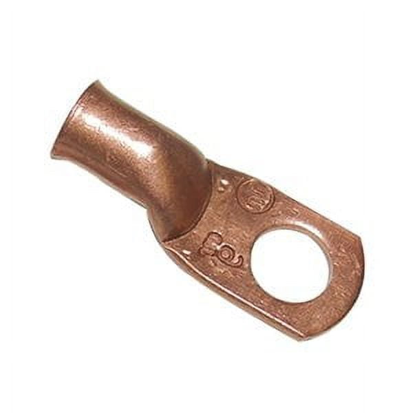 5/16" ID COPPER RING TERMINAL HEAVY DUTY SEAMLESS #6 GAUGE-25PK