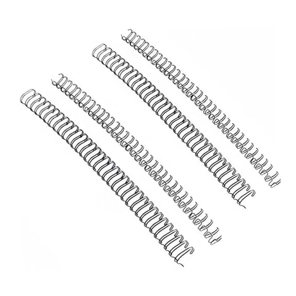 100 Pack Double Loop Wire Binding Spines, 5/16 inch Binding Wires, 3:1 Pitch 32-Loop for Letter Size, Holds up to 100 Sheets to Bind Reports and Projects