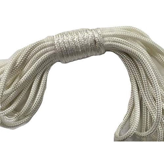 5/16 Inch by 60 Feet Double Braid Polyester Rope White