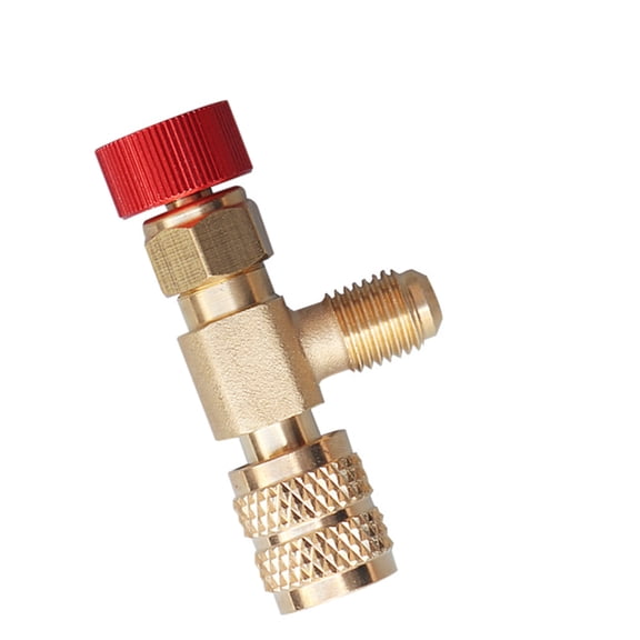 5/16" Male to Female Copper Safety Valve for R32 R410A Refrigerant Charging HVAC AC Repair Tool