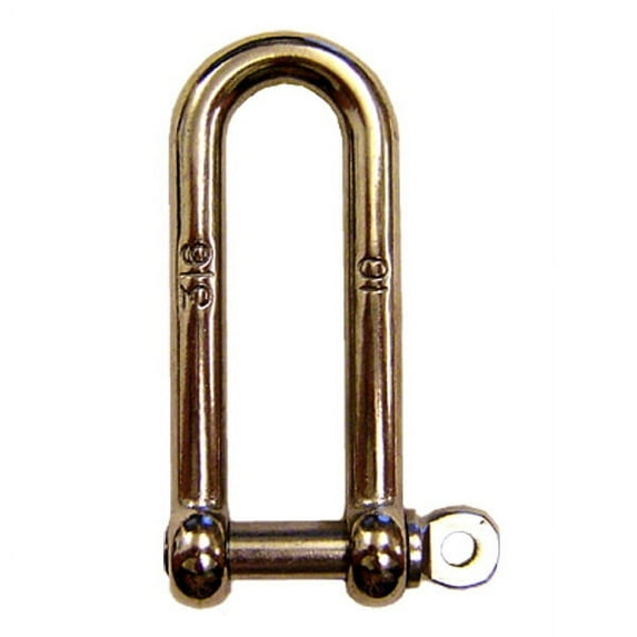 5/16" Screw Pin Long D Shackle Stainless Steel - Import