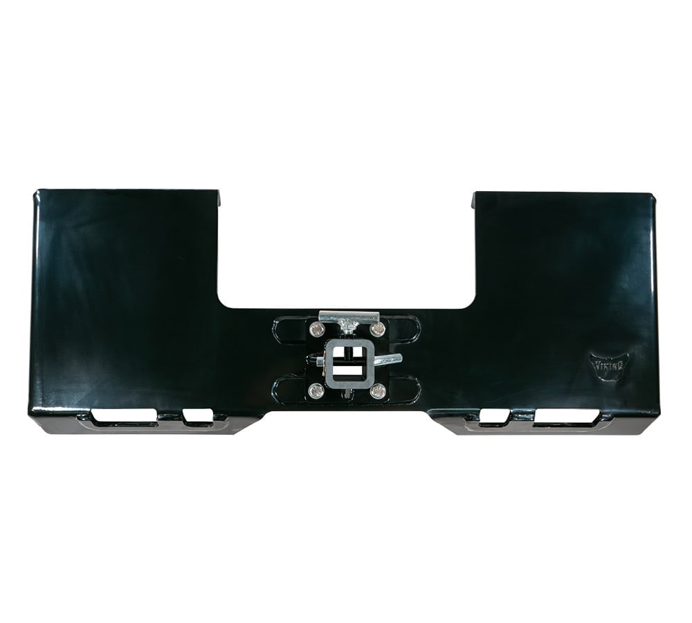 5/16” Skid Steers Mount Plate w/ 2" Removable Hitch Receiver Compatible w/ Kubota & Bobcat Skid
