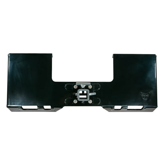 5/16 Skid Steers Mount Plate w/ 2" Removable Hitch Receiver Compatible w/ Kubota & Bobcat Skid Steers & Tractors - Heavy Duty Universal Quick Attach Plate