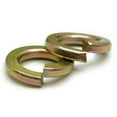 thumbnail image 1 of 5/16" Split Lock Washers, Yellow Zinc, CR+6, 100 Pack, 1 of 1