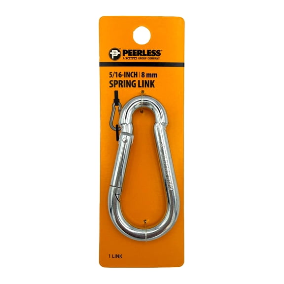 5/16" Spring Link, Zinc, Peerless Chain Company, #4710238