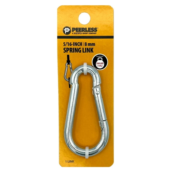5/16" Spring Link, Zinc, Peerless Chain Company, #4710238