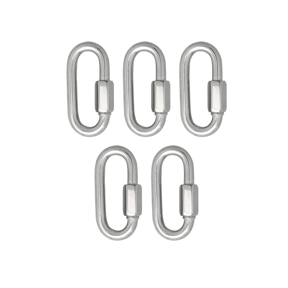 5/16" Stainless Steel Quick Links, 5 piece, A316,UPC tagged, Peerless Chain #H8224-0540