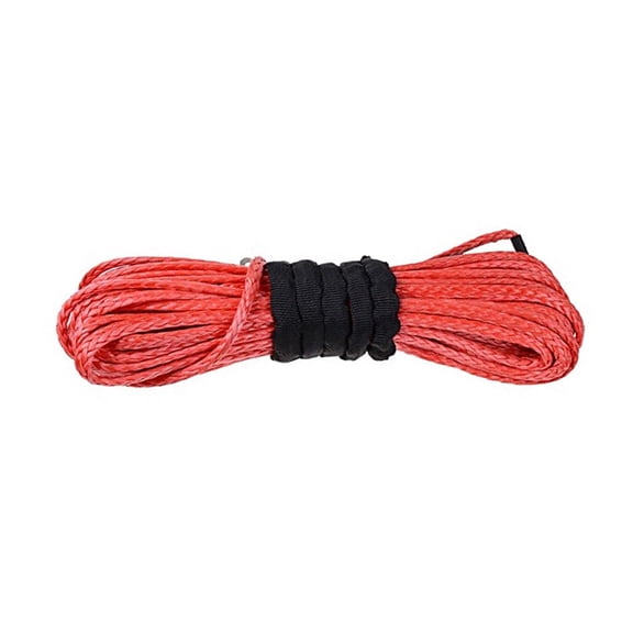 5/16" X 100' Orange Synthetic Winch Line Cable Rope 13000+ LBs With Sheath (ATV UTV 4X4 4WD OFFROAD) ,Durable & Safe