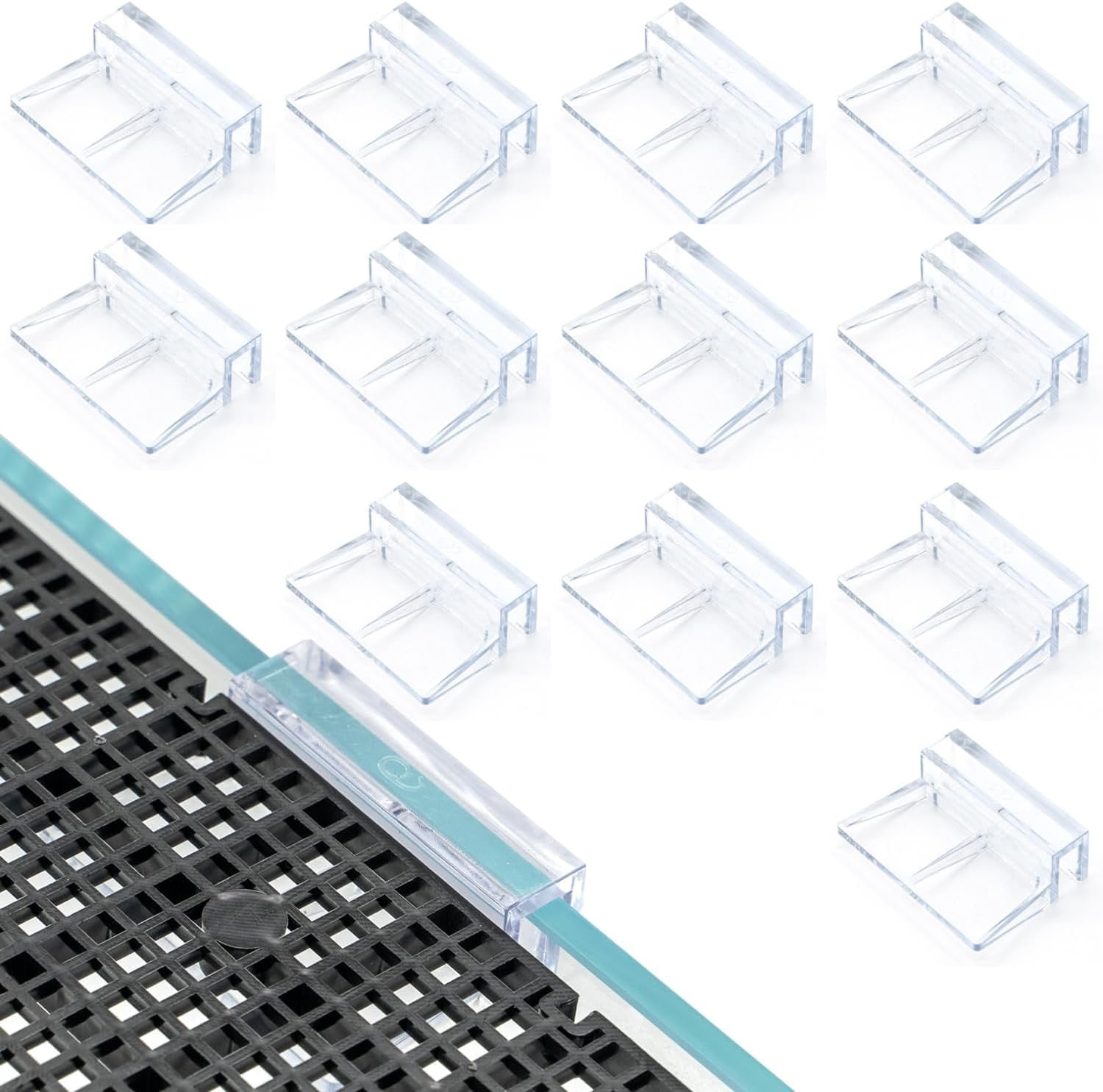 5/16-inch 12 count Aquarium Cover Bracket, Fish Lid Clips Aquarium ...