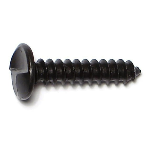 5/16" x 1-1/2" Black Oxide Slotted Round One-Way Lag Screws LSBS-079 (50 pcs.)