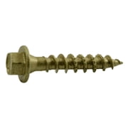 5/16 x 1-1/2" Hex Head Tan Ledgerboard Saberdrive Screws Bucket 100 pcs.