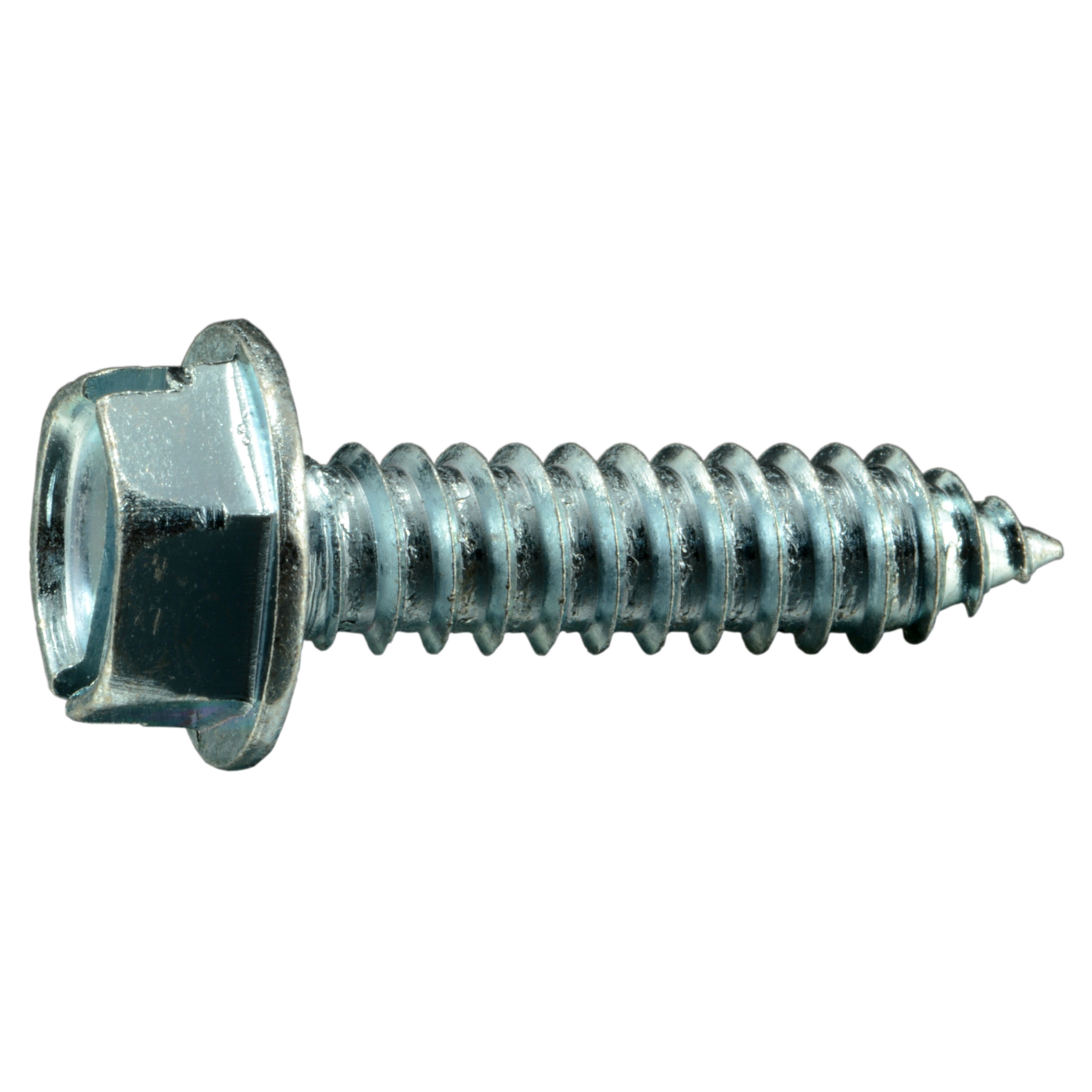5/16" x 1-1/4" Zinc Slotted Hex Washer Head Sheet Metal Screws (8 pcs.)