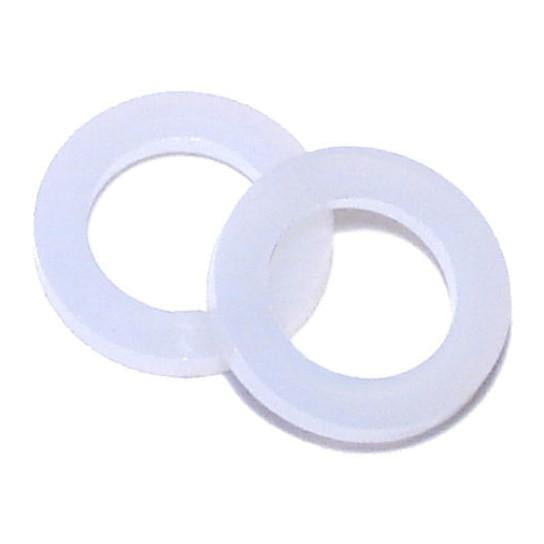 5/16" x 1/2" x 1/16" Nylon Plastic Flat Washers FLWSRN-038 (30 pcs.)