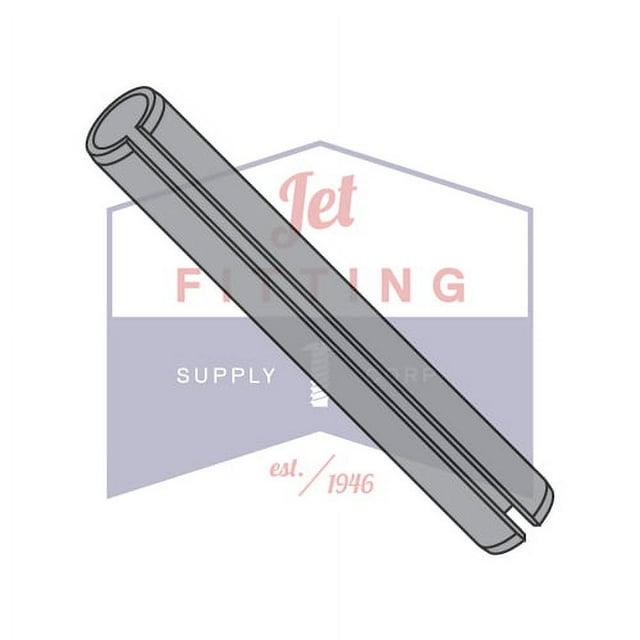 5/16" x 1" Roll (Spring) Pins | Slotted Type | Steel | Plain (Quantity: 1000)