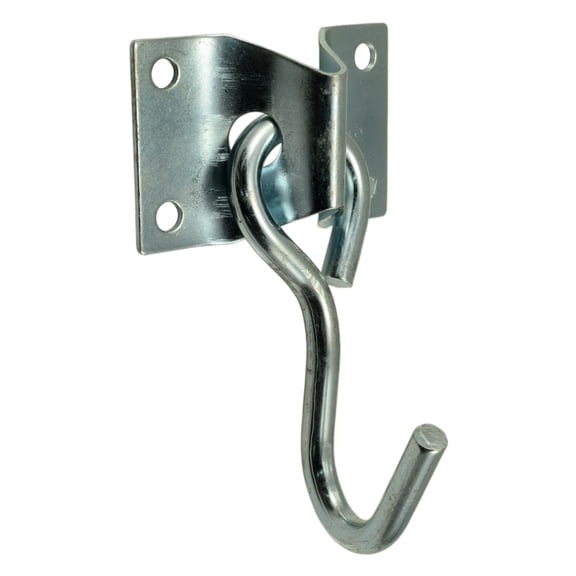 5/16" x 1" x 3-7/8" Zinc Plated Steel Hammock Hooks (10 pcs.)