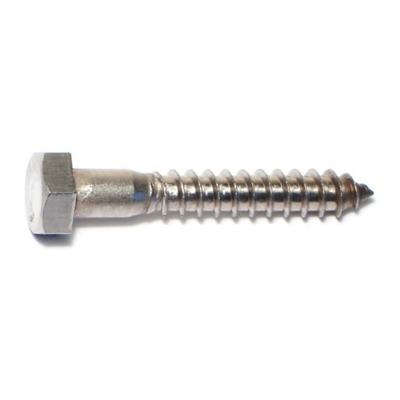 5/16" x 2" 18-8 Stainless Steel Hex Head Lag Screws HLSHSS-159