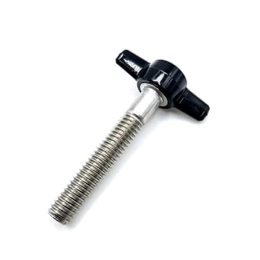 Western Supply Warehouse 1/4-20 Thumb Screws – Red Plastic Tee Knob / Stainless Steel Thread