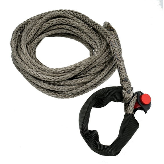 5/16" x 25' LockJaw Synthetic Winch Line Extension w/ Integrated Shackle 4,400 lbs WLL