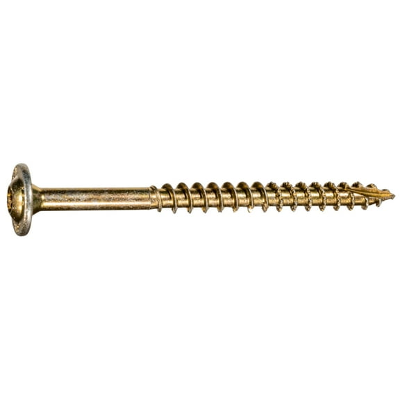 5/16 x 3-1/2" Yellow Zinc Round Washer Head SaberDrive® Lag Screws