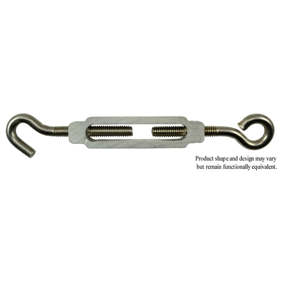 5/16" x 6-1/2" 18-8 Stainless Steel Eye-Hook Turnbuckle (10 pcs.)