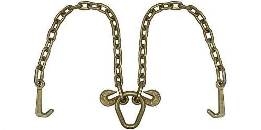 VEVOR G80 V Bridle Chain, 5/16 In. X 2 Ft. Towing Chain Bridle With 15 In. J Hooks R Hooks And Grab Hooks Heavy Duty Transport Szgltj5162ft00001v0 - Foto 10