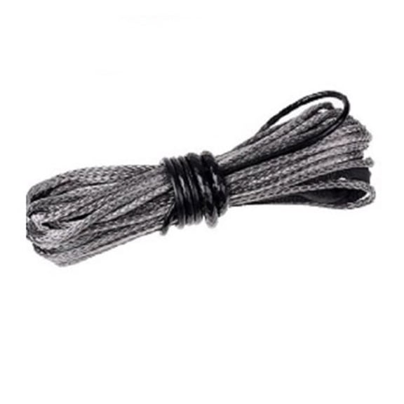 5/16"x50' 5500lbs 4.8MMX15M 2.5Ton Towing Winch Rope Heavy Duty Cable String Line Synthetic Fiber With Sleeve Thimble ATV/UTV/ ,Durable & Safe