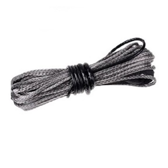5/16"x50' 5500lbs 4.8MMX15M 2.5Ton Towing Winch Rope Heavy Duty Cable String Line Synthetic Fiber With Sleeve Thimble ATV/UTV/ ,Easy to Carry