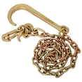 thumbnail image 1 of 5/16" x6' Leg G70 15" Long Shank J Hook Tow Chain w/RTJ Cluster Hook & Grab Hook - 4700 lbs WLL Heavy Duty Transport Truck Chain for Car Wrecker Recovery - Towing Equipment 2pcs,, 1 of 11