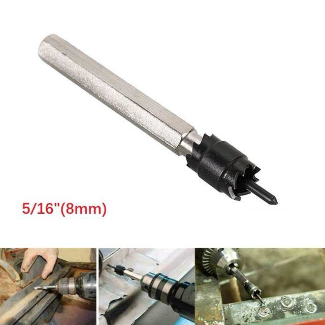 5/16In 3/8In Spot Weld Drill Bit Cutter Double Sided Tip Metal Point