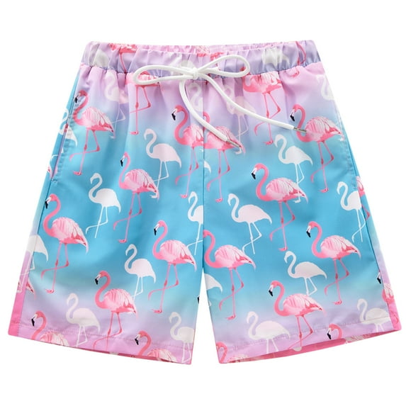 5-16T Boys Swim Trunks with Boxer Brief Liner Compression Boy Bathing Suit Quick Dry Beach Swimsuit Toddler Swim Shorts