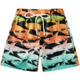 thumbnail image 1 of 5-16Y Boys Swim Trunks with Boxer Brief Liner Compression Anti Chafe Swimming Shorts Stretchy UPF Quick Dry Swimsuit, 1 of 9