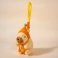 thumbnail image 1 of 5.18" Capybara Plushies Toy Keychains Bag Charms, Cuddly & Soft Fashion Capybara Stuffed Animal Plush Bag Accessories, Birthday Christmas Graduation Back to School Gift for Teens & Women, 1 of 7