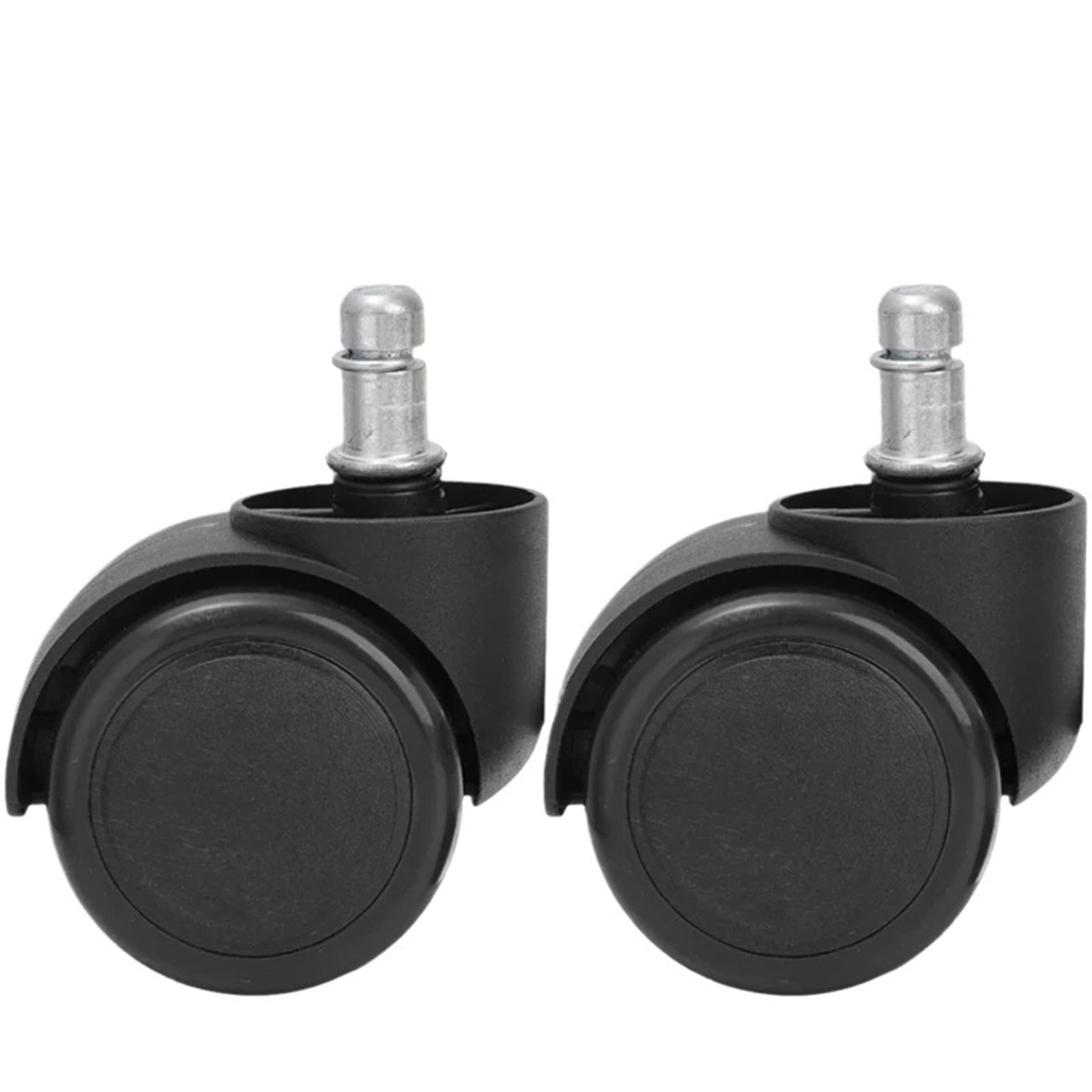 5/1PCS Chair Wheel Caster Replacement Soft Mute Desk Caster Wheels For Work Chair Heavy Duty Safe Rolling Office Chair Wheels ,Quiet and Smooth