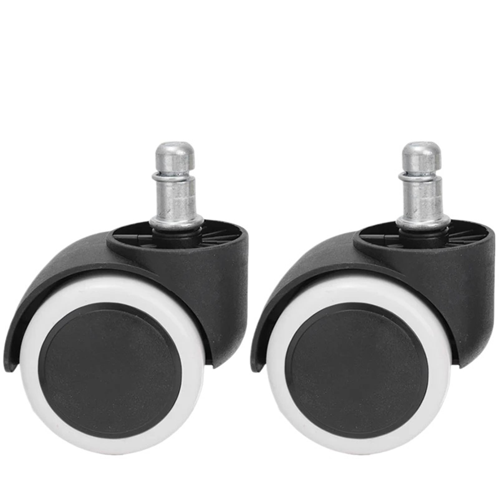 5/1PCS Chair Wheel Caster Replacement Soft Mute Desk Caster Wheels For Work Chair Heavy Duty Safe Rolling Office Chair Wheels ,Quiet and Smooth