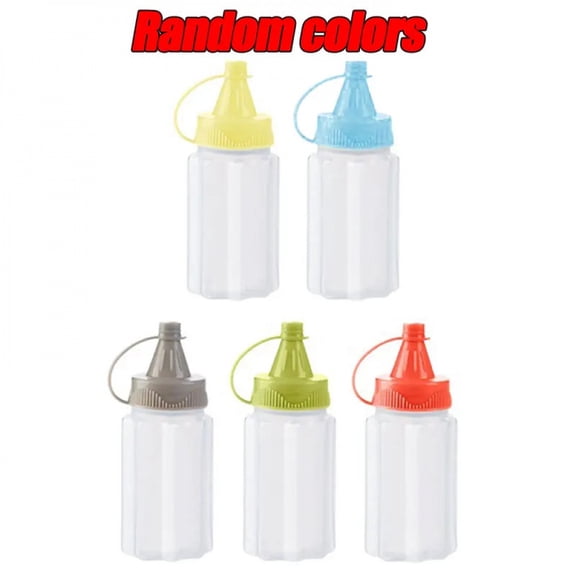 5/1PCS Kitchen Household Sauce Vinegar Squeeze Bottle Portable Outdoor Barbecue Picnic Feast Bottle Kitchen Accessories Tool