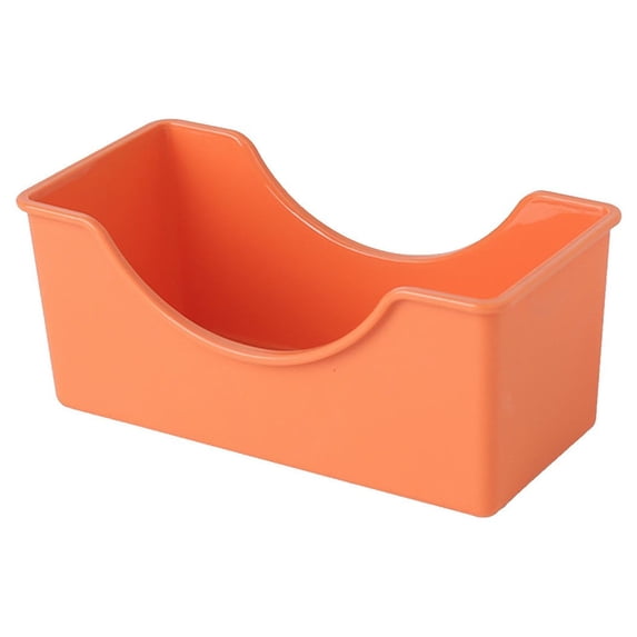 Under $5 1Pc Plate,Macaron Bone Spitting Dish Bone Spitting Dish Household Snack Small Dish Pickle Dish Plastic Snack Cake Dish Dining Table Garbage Plate Orange