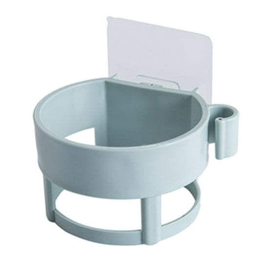 Under $5 1X Hair Dryer Storage Rack,Hair Dryer Rack Blue,Hair Dryer Holder Adhesive Blow Dryer Holder Wall Mounted Hair Dryer Rack No Drilling Dryer Hanger for Bathroom Decor