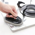 thumbnail image 1 of Under $5 1X Sponge,Y0101 Nano Diamond Magic Wipe Decontamination Sponge Rust Cleaning Brush Sponge Black,Emery Sponge Brush Eraser Scrub Handle Grip Sink Pot Bowl Kitchen Cleaning Tool, 1 of 4