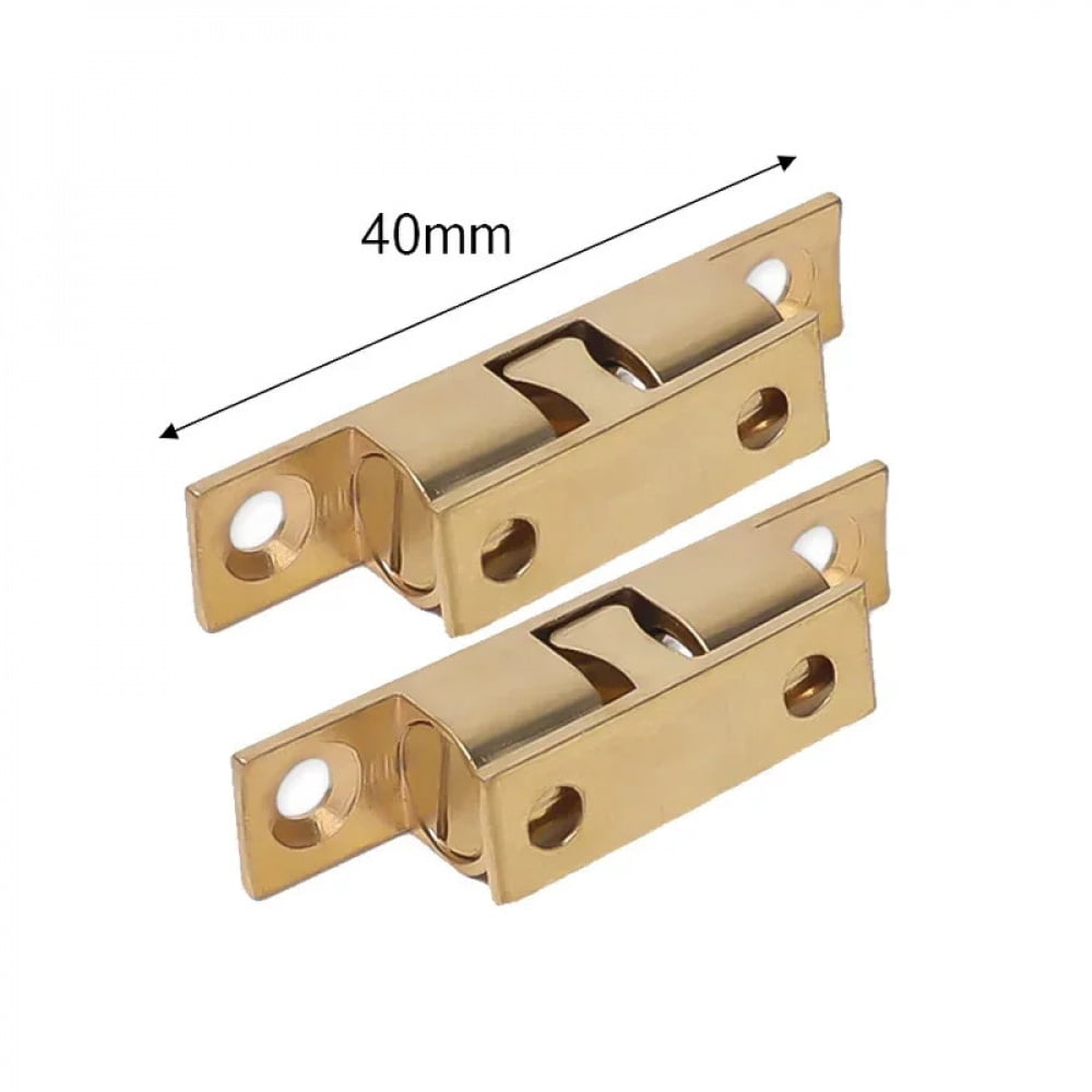 Mini Spring Ball Catch 5/1pcs Furniture Door Ball Latch Brass Double Roller Spring Ball Catch ...