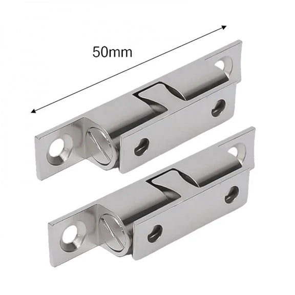 5/1pcs Furniture Door Ball Latch Brass Double Roller Spring Ball Catch Latches Cabinet Closet Door Adjustable Tension Latch