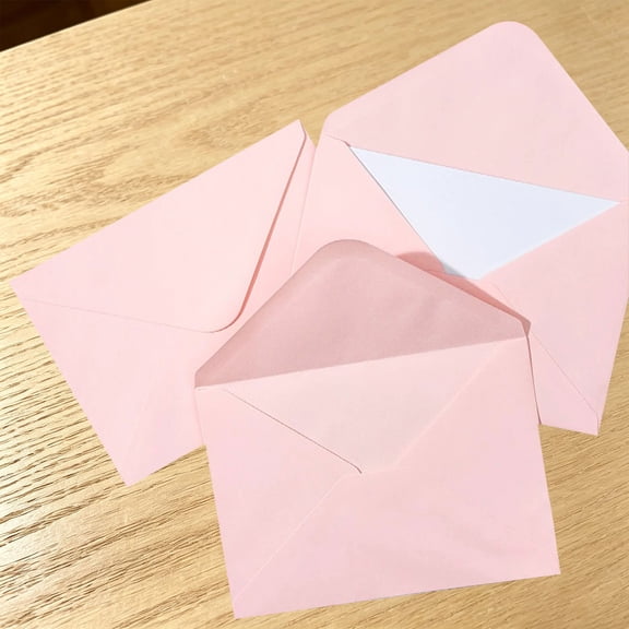 5.1x7.1 Inch Blank Envelope with Adhesive Strip Colored Wedding Invitation Postcard Envelope Pink 1 Pack Stationery