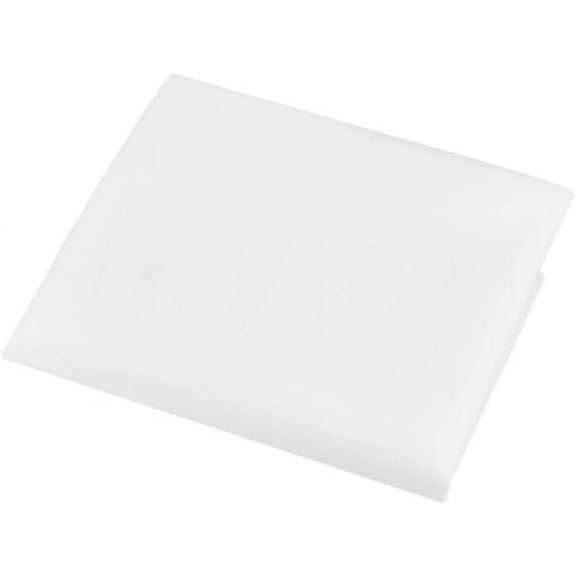 5.26.5Inches White Extra Dense Polyester Crinoline Fabric Polyester Nylon Mesh Fabric for Dress Decoration Wedding Accessories Fabric for DIY Wedding Veils Dresses Skirt Support White