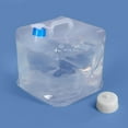thumbnail image 1 of 5.2 Gallon Water Storage Cube,Collapsible Water Container Jug with Spigot&Sealing Cover,Compact Design and BPA Free Construction for Drinking, Bathing, Camping, Hiking and Outdoor Survival(XL), 1 of 6