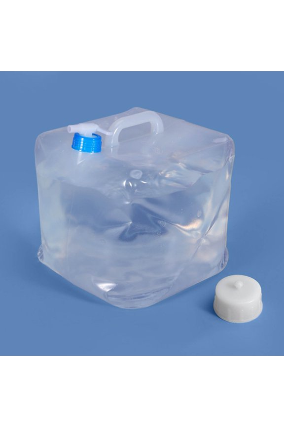 5.2 Gallon Water Storage Cube,Collapsible Water Container Jug with Spigot&Sealing Cover,Compact Design and BPA Free Construction for Drinking, Bathing, Camping, Hiking and Outdoor Survival(XL)