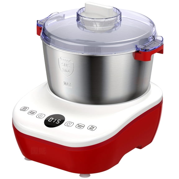 5.2 Quarts, Electric Dough Maker, 304 Stainless Steel Bowl, Portable Lightweight Electric Kitchen Mixer for Daily Use with Ferment Function for Pizza, Bread, Toast, Pasta, And Cookies.