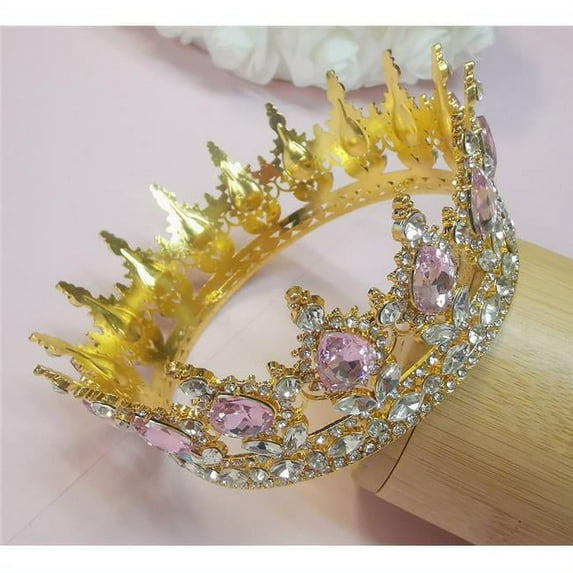 5.2 oz Princess Crown Cake Topper, Pink