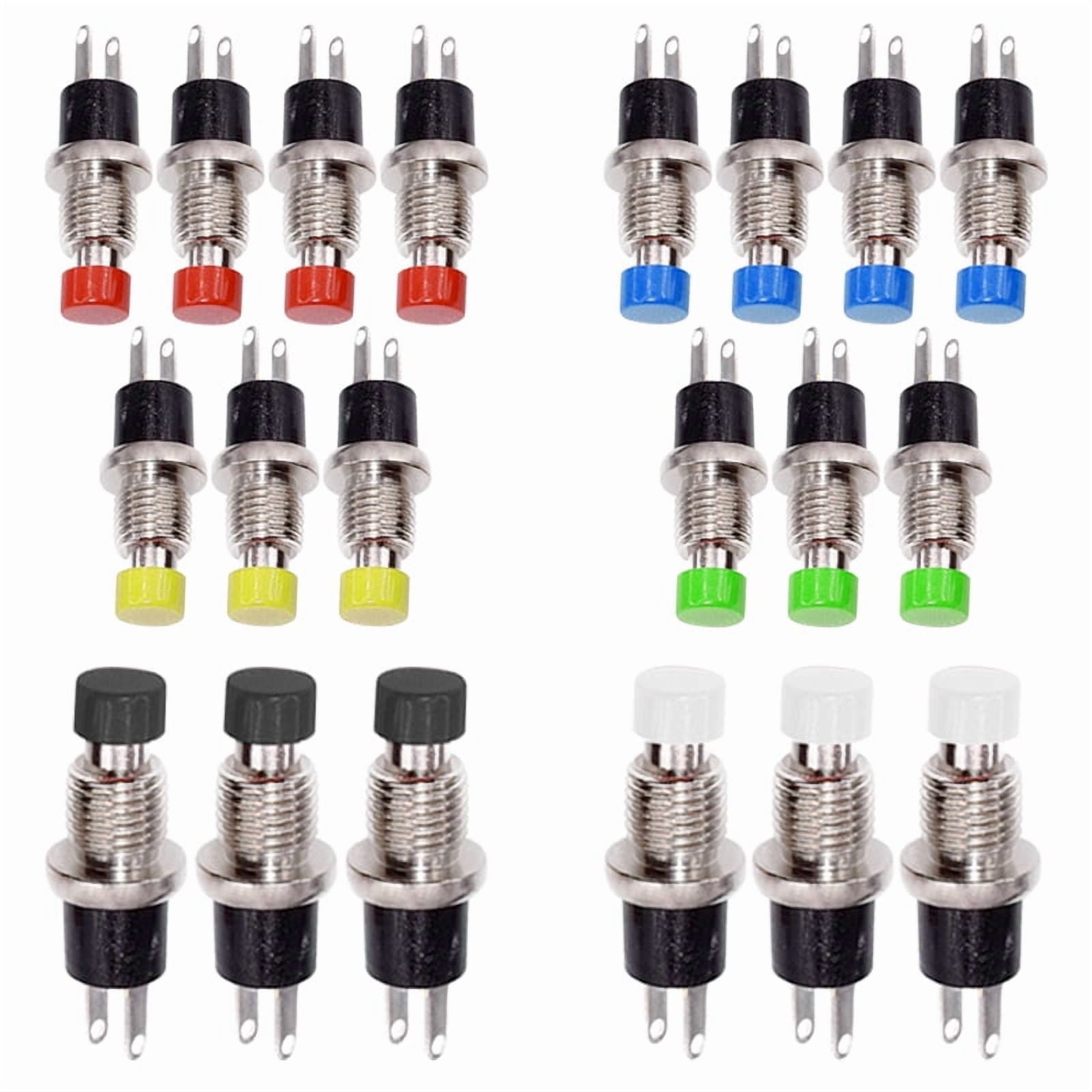 5/20/100Pcs 7mm Push Button Switch PBS-110/111 Momentary ON-OFF Micro ...
