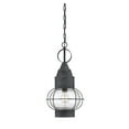 thumbnail image 1 of 5-226-88-Savoy House-Enfield - One Light Outdoor Hanging Lantern Oxidized Black Finish with Clear, 1 of 7