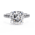 thumbnail image 1 of 5.23 CT Cushion Shape IGI Certified Lab Created Diamond Double Prong Set Engagement Ring, Pave Set Wedding Anniversary Promise Ring For Women, 1 of 4